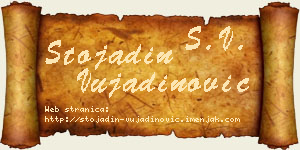 Stojadin Vujadinović vizit kartica